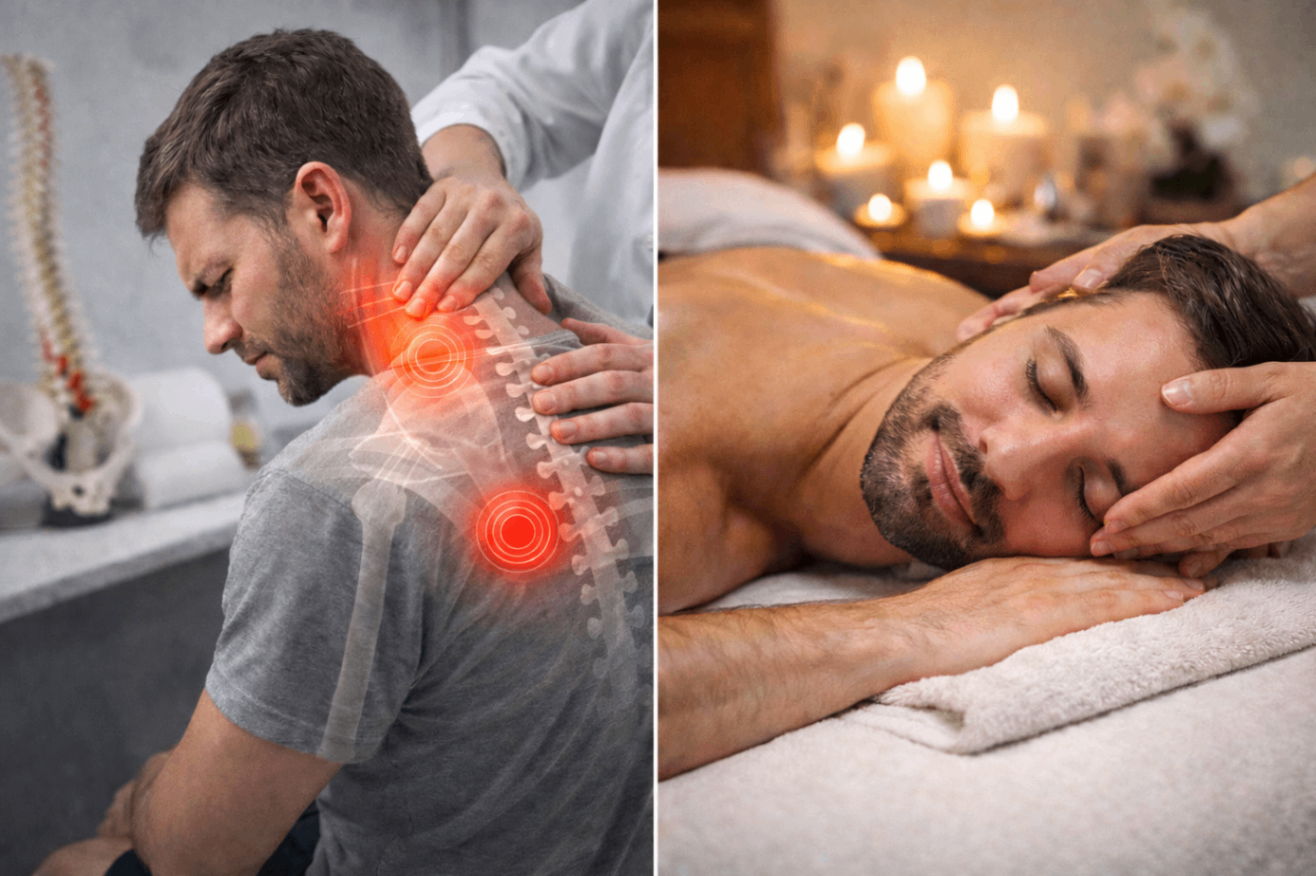 تفاوت ماساژ درمانی و ماساژ ریلکسی