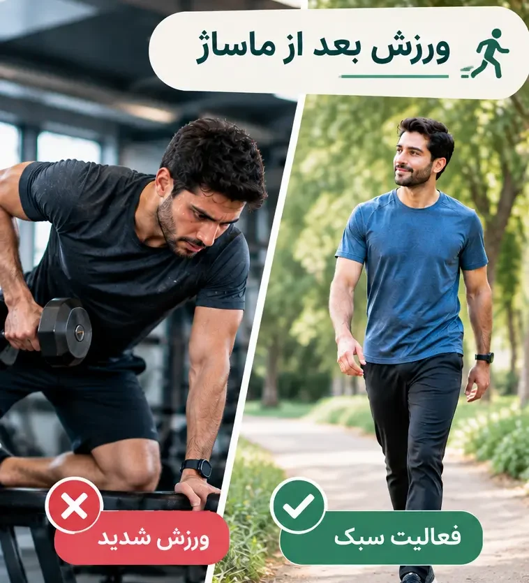ورزش بعد از ماساژ